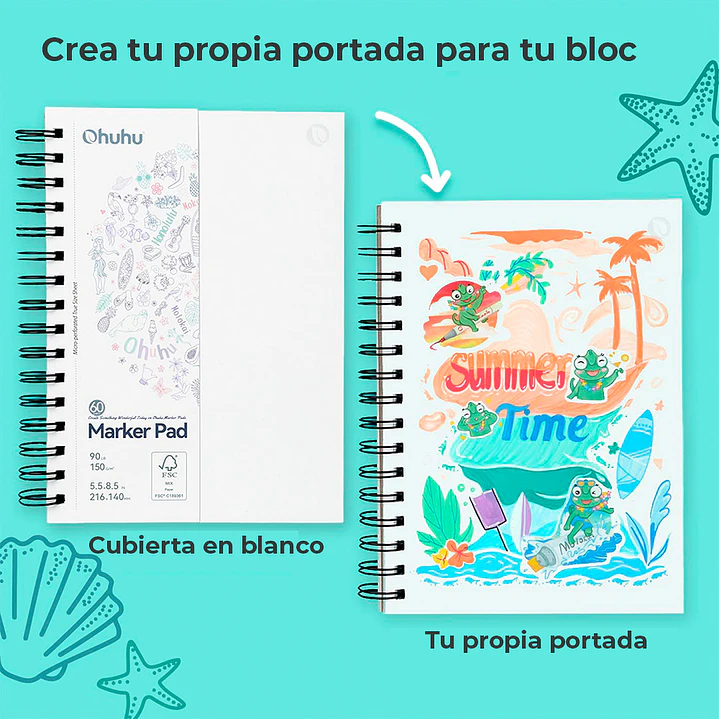 SKETCHBOOK ANILLADO DOBLE CARA OHUHU M 3
