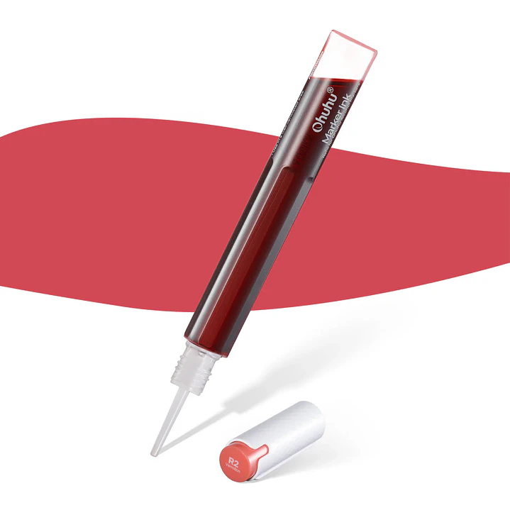 Vermilion Recarga de tinta base alcohol Ohuhu R014/R687/R2 1