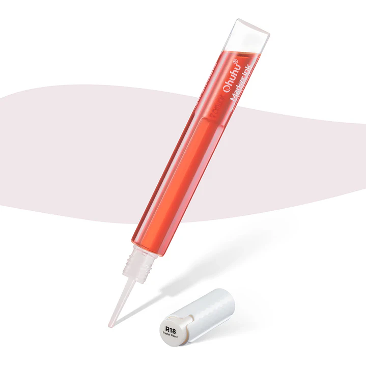 Pastel Peach Recarga de tinta base alcohol Ohuhu YR04/E494/R18 1
