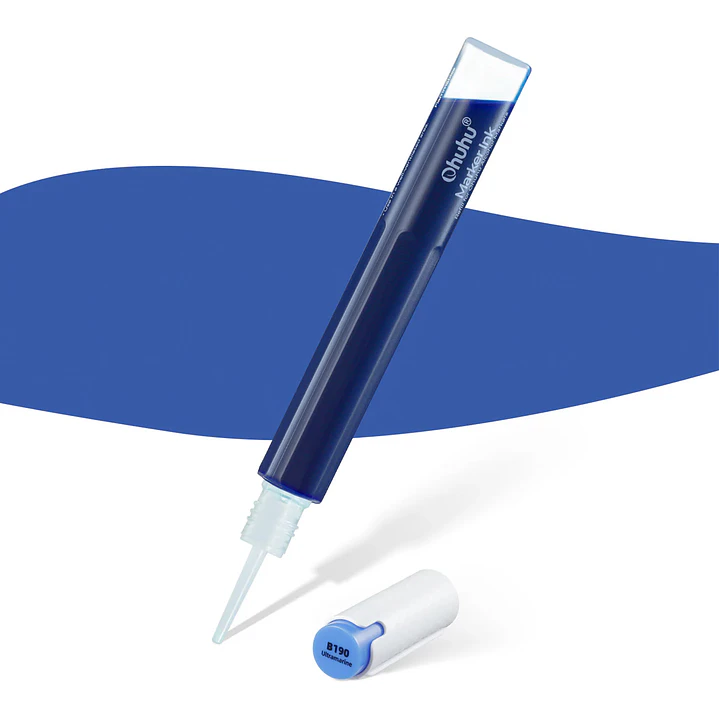 Ultramarine Recarga de tinta base alcohol Ohuhu BV312/B878/B190 1