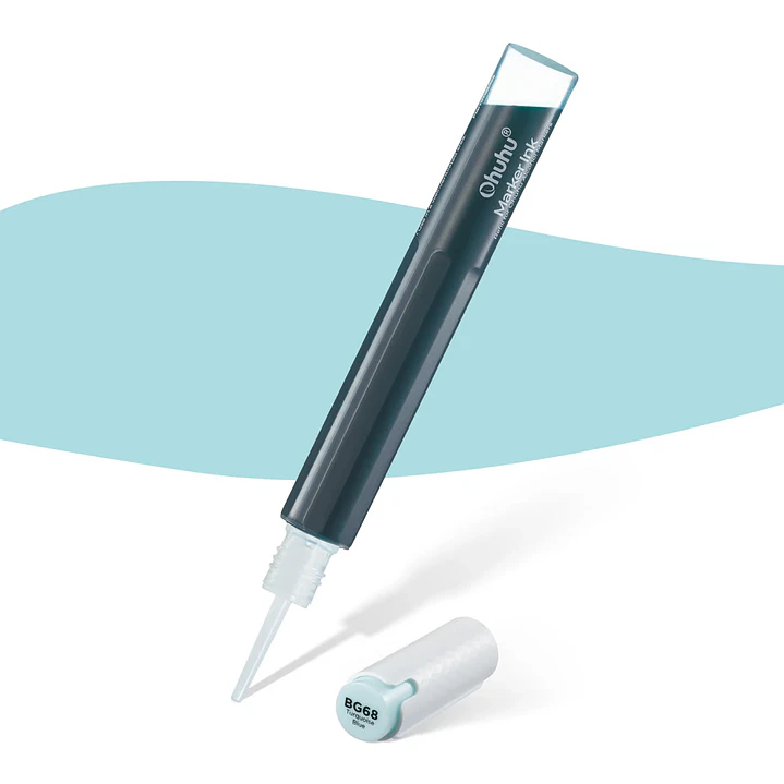 Turquoise Blue Recarga de tinta base alcohol Ohuhu BG05/G191/BG68 1