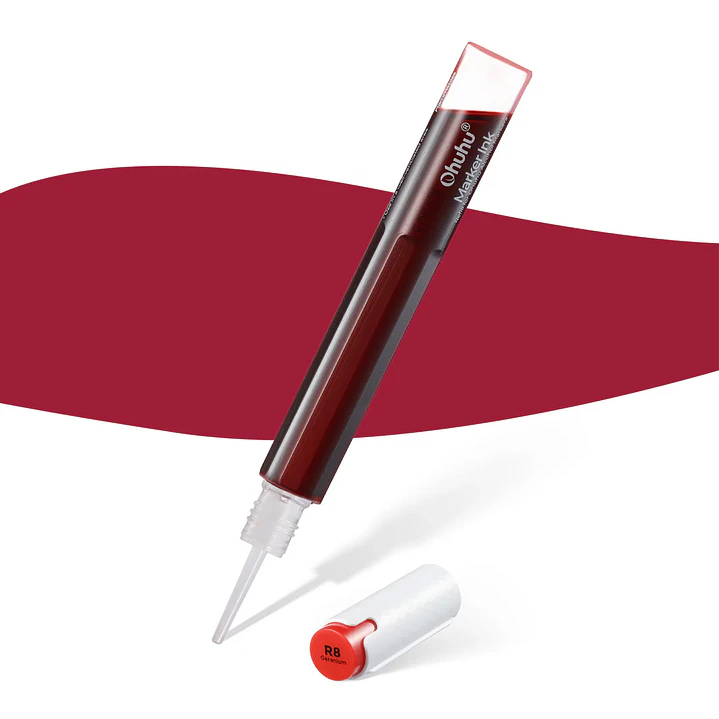 Geranium Recarga de tinta base alcohol Ohuhu R215/R865/R8 1