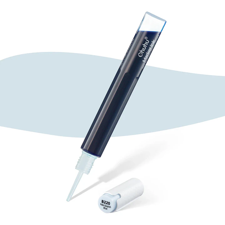 Pale Grayish Blue Recarga de tinta base alcohol Ohuhu BV32/B220 1