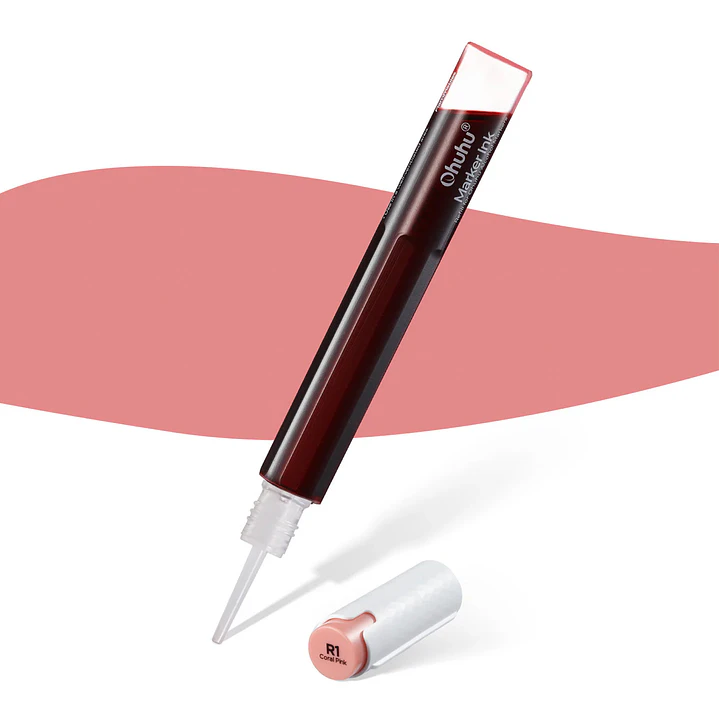 Coral Pink Recarga de tinta base alcohol Ohuhu R210/R393/R1 1
