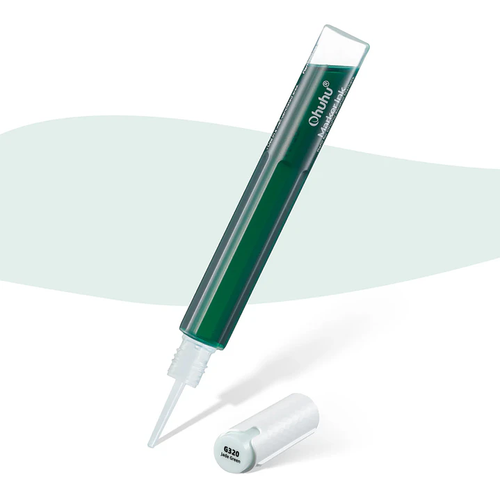 Jade Green Recarga de tinta base alcohol Ohuhu BG21/G320 1
