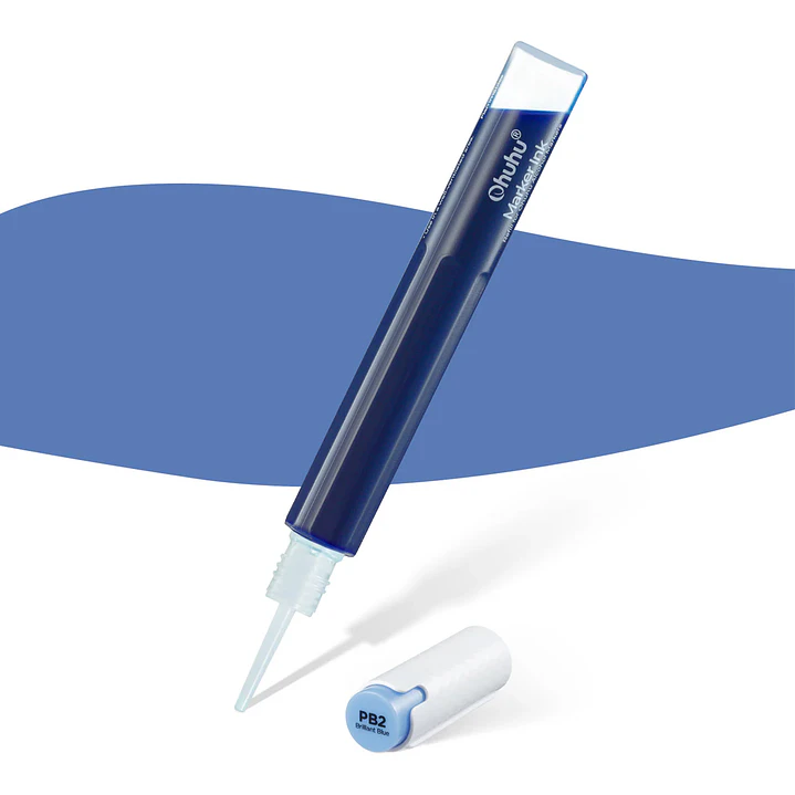 Brilliant Blue Recarga de tinta base alcohol Ohuhu BV310/B575/PB2 1