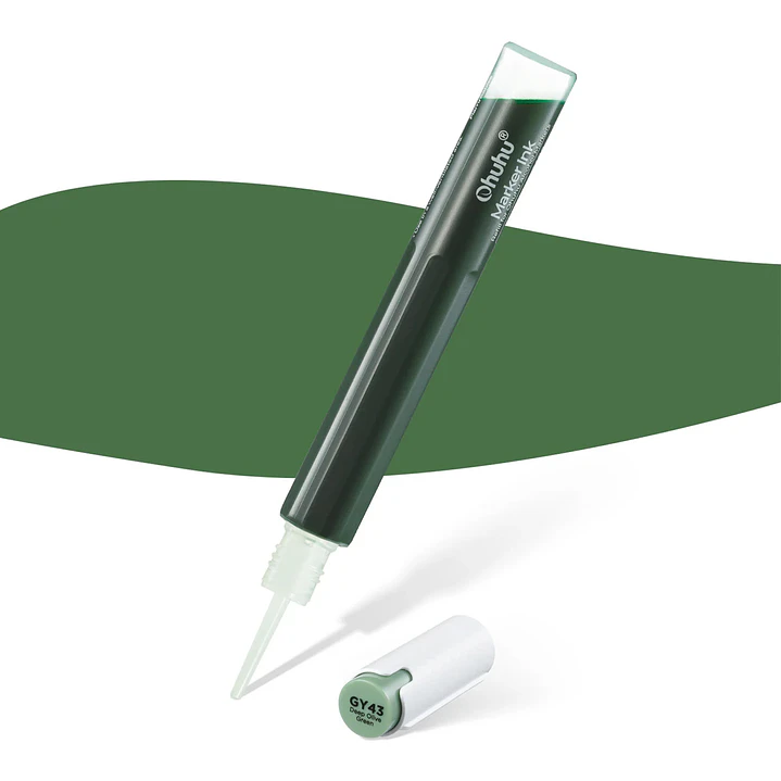 Deep Olive Green Recarga de tinta base alcohol Ohuhu YG414/G345/GY43 1