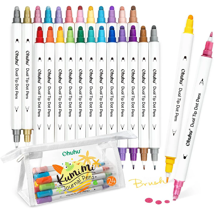 KUMIMI ESTUCHE 24 MARCADORES OHUHU  1