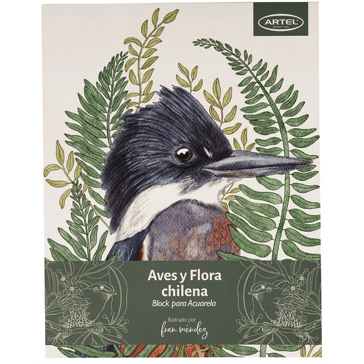 BLOCK PARA ACUARELAS AVES Y FLORA DE CHILE 1