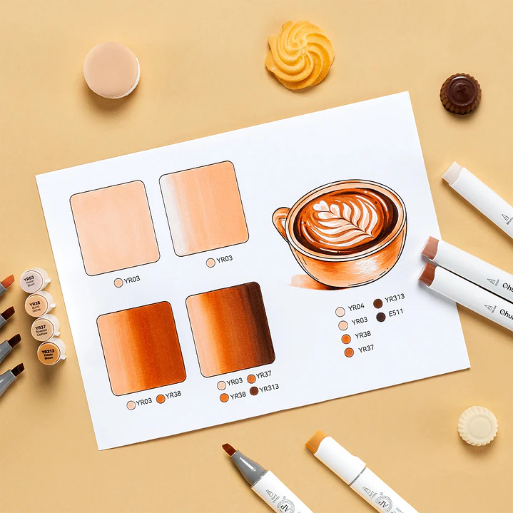 HONOLULU S ESTUCHE 24 MARCADORES ALCOHOL TONOS PIEL OHUHU 7