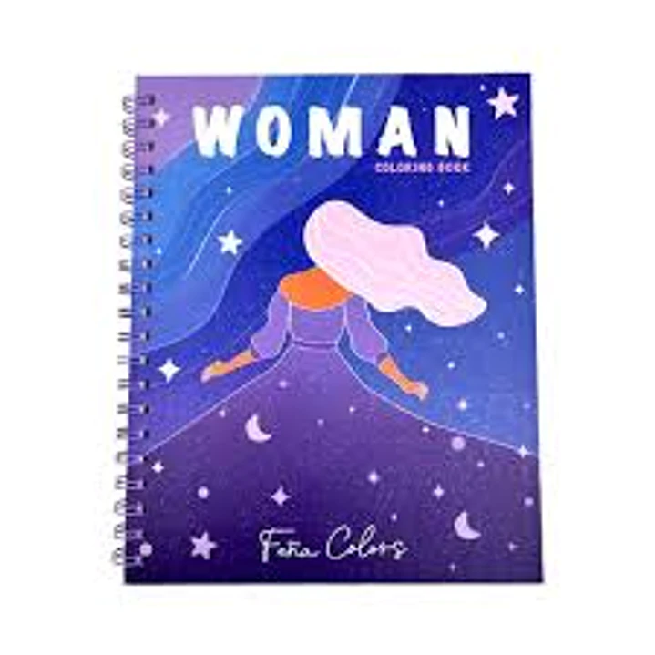 LIBRO PARA COLOREAR WOMAN 1