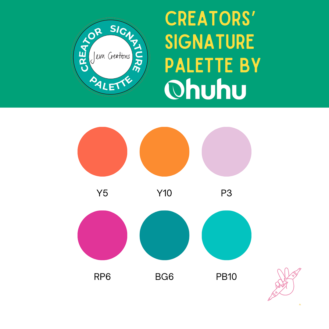 Honolulu & B Paleta de 6 Colores Jesu Creations 2