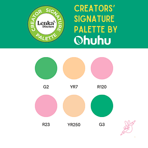 Honolulu & B Paleta de 6 Colores Lenka Diseños