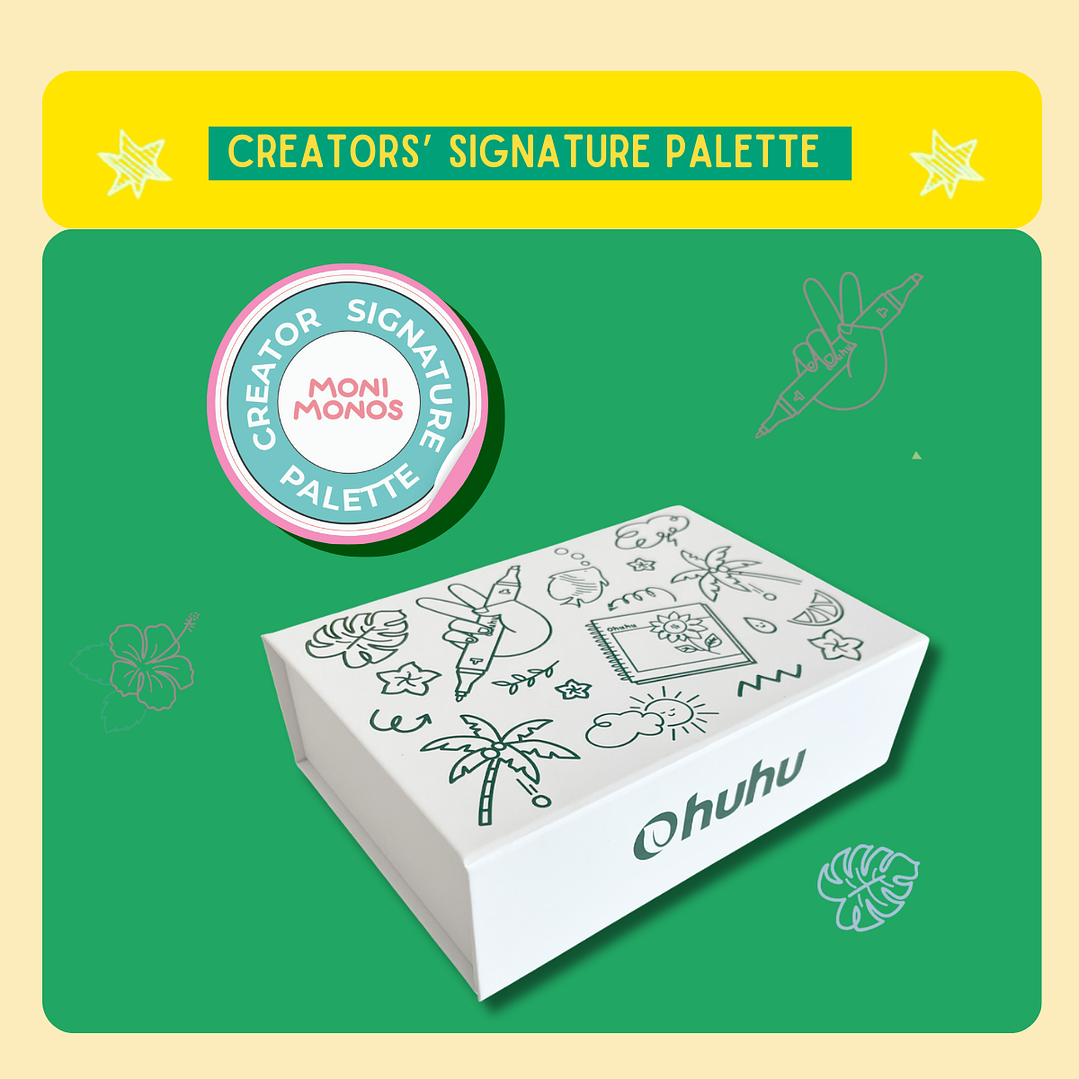Honolulu & B Paleta de 6 Colores Monimonos Algas y Corales 1