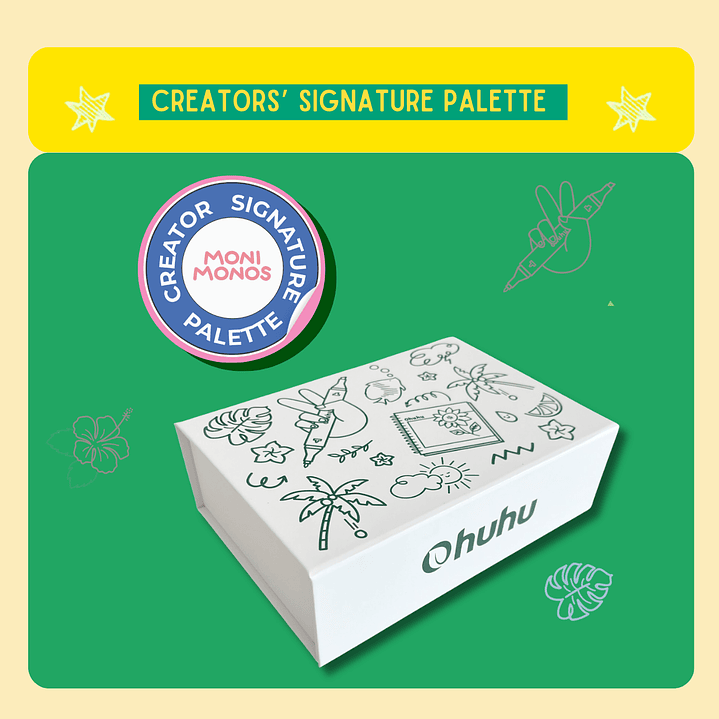 Honolulu & B Paleta de 6 Colores Monimonos Plantas y Rituales 1