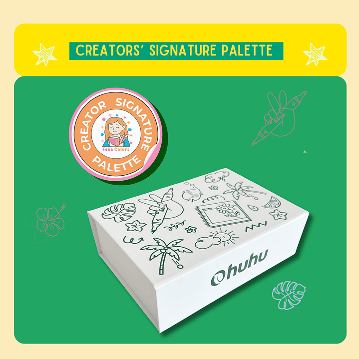 Honolulu B Paleta de 6 Colores Feña Colors 1