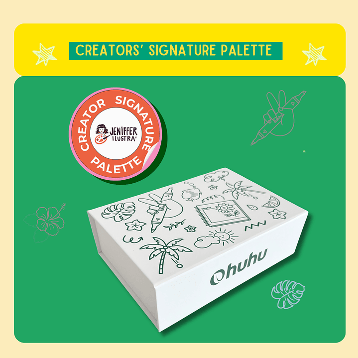 Honolulu & B Paleta de 8 Colores JenifferIlustra 1
