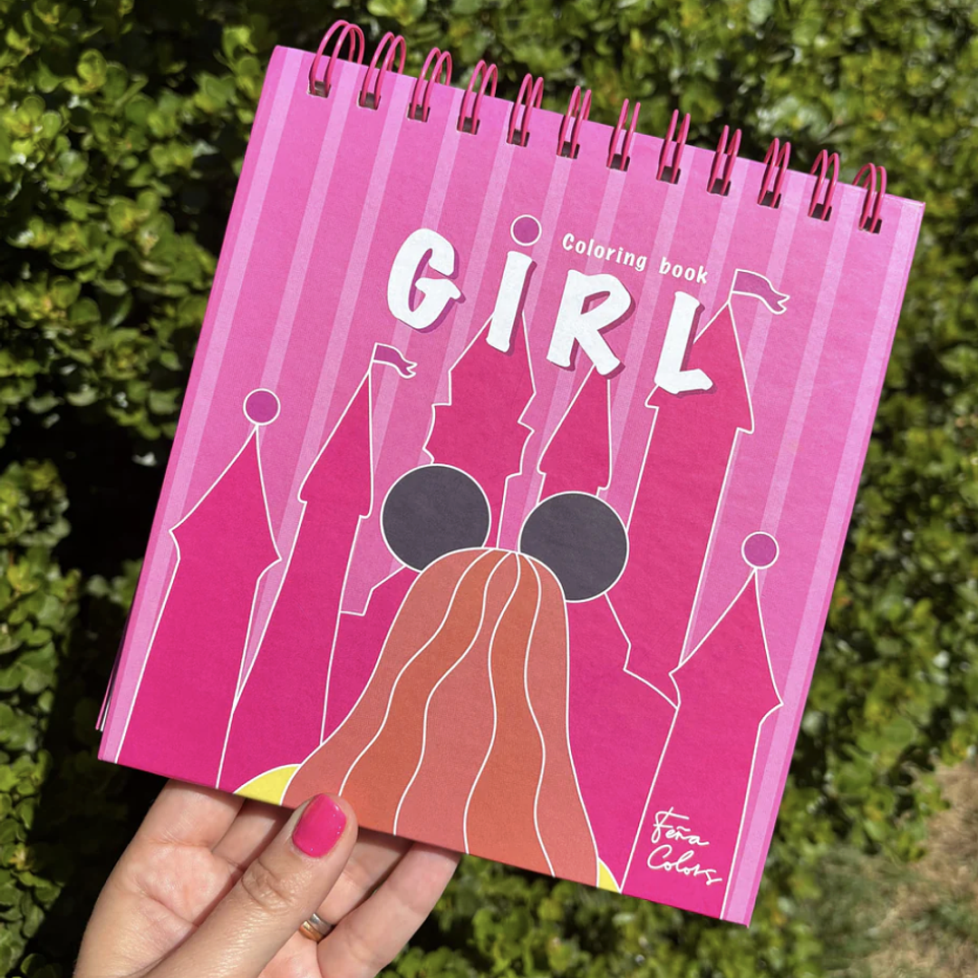LIBRO PARA COLOREAR GIRL  1