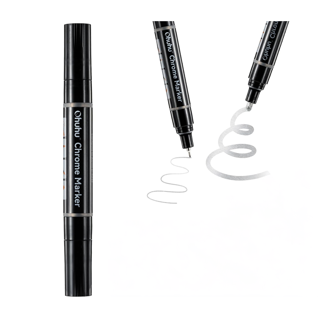 MARCADOR PERMANENTE CROMADO OHUHU  1