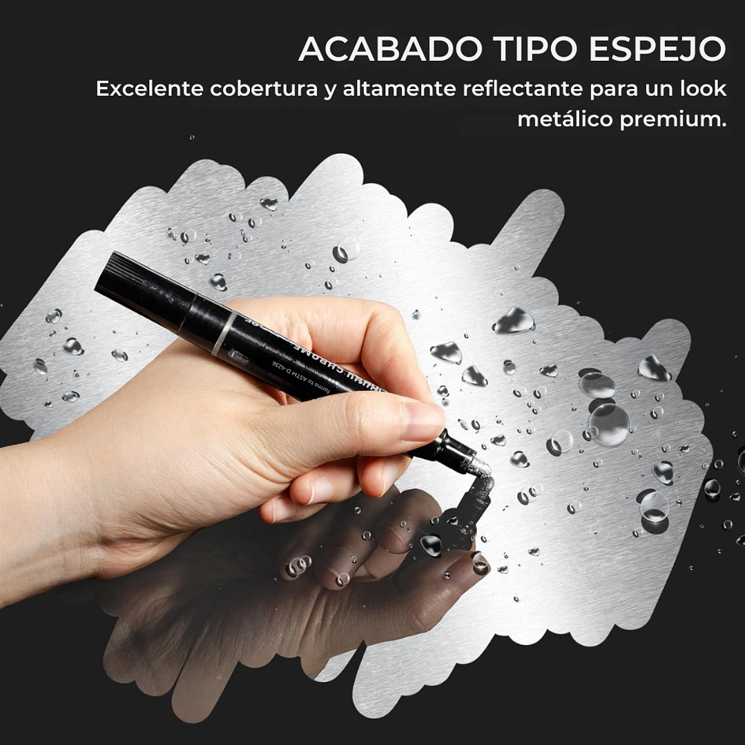 MARCADOR PERMANENTE CROMADO OHUHU  5