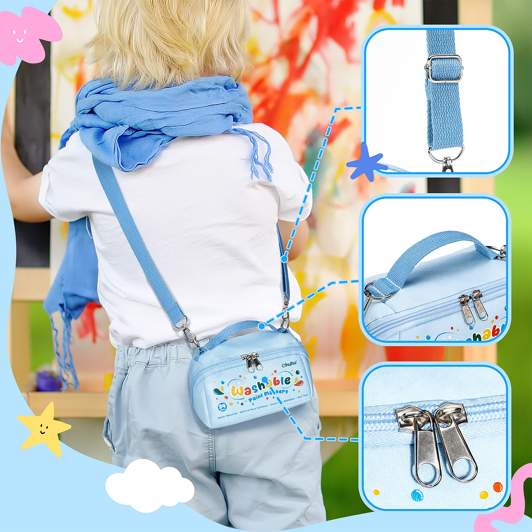 24 Marcadores Acrílicos Ultra-Lavables Ohuhu  8