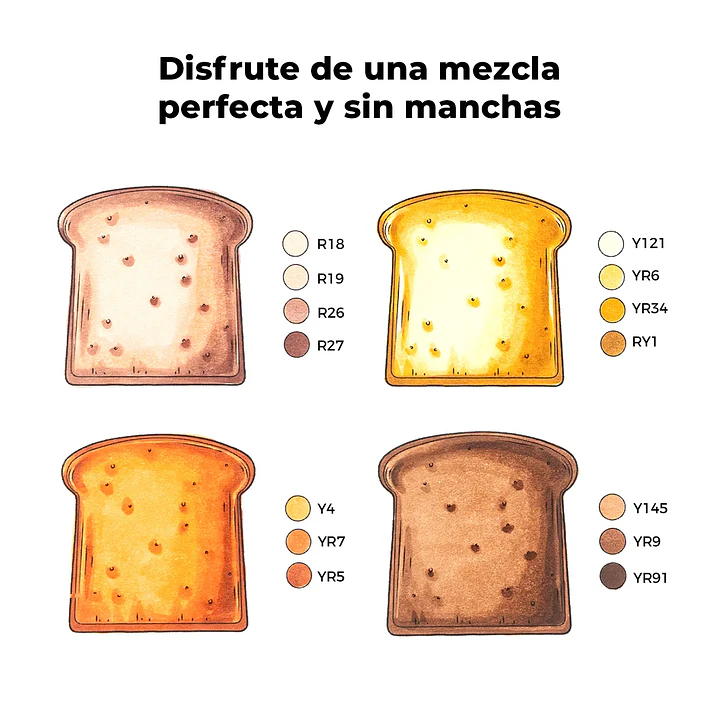  HONOLULU MALETA 36 MARCADORES DE ALCOHOL TONOS PIEL OHUHU 3