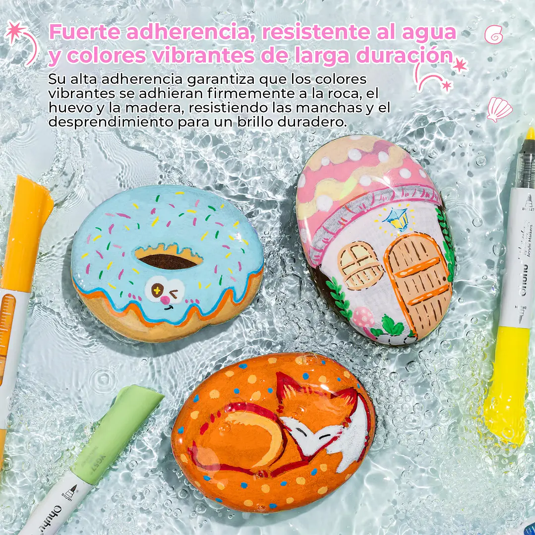 WAIMOKU ESTUCHE 24 MARCADORES ACRÍLICOS OHUHU 5