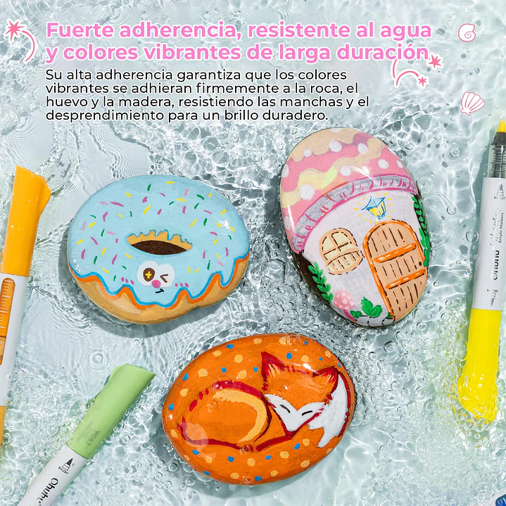 WAIMOKU ESTUCHE 24 MARCADORES ACRÍLICOS OHUHU 5