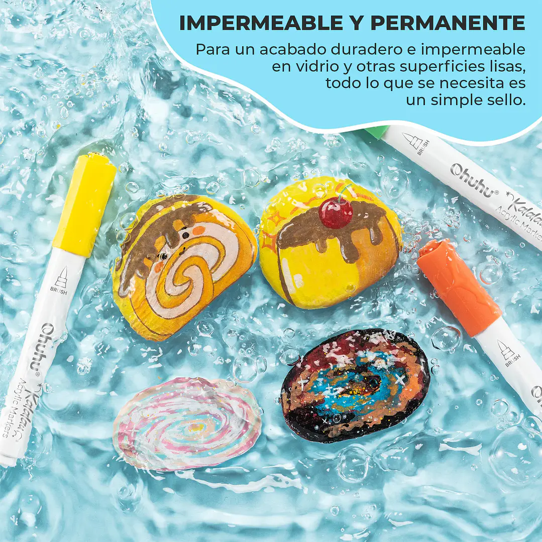 Kalalau Bala 30 Marcadores Acrílicos Ohuhu 5