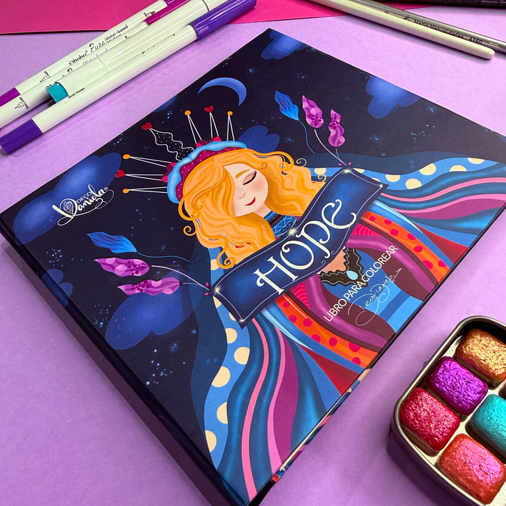 LIBRO PARA COLOREAR HOPE POR DECO DANIELA 1