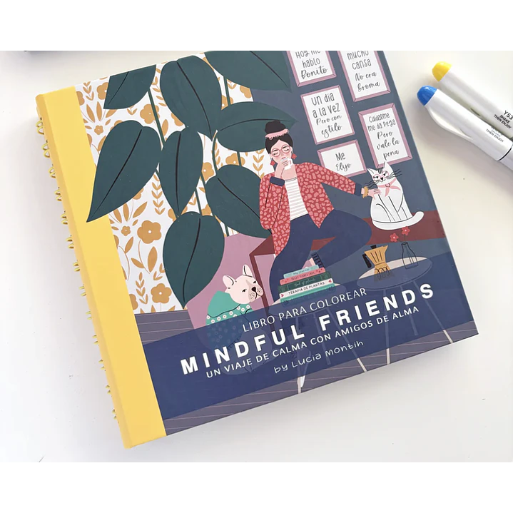 MINDFUL FRIENDS LIBRO PARA COLOREAR VERSIÓN POCKET LUCIA MONITH 1