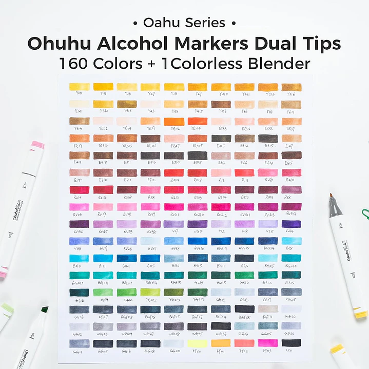 OAHU MALETA 160 MARCADORES DE ALCOHOL OHUHU 3