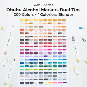 OAHU MALETA 200 MARCADORES DE ALCOHOL OHUHU
