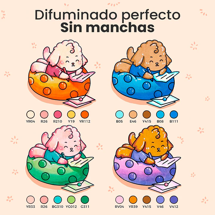 HONOLULU B SET 48 MARCADORES ALCOHOL + COLORING BOOK OHUHU 2