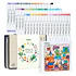 HONOLULU B SET 48 MARCADORES ALCOHOL + COLORING BOOK OHUHU