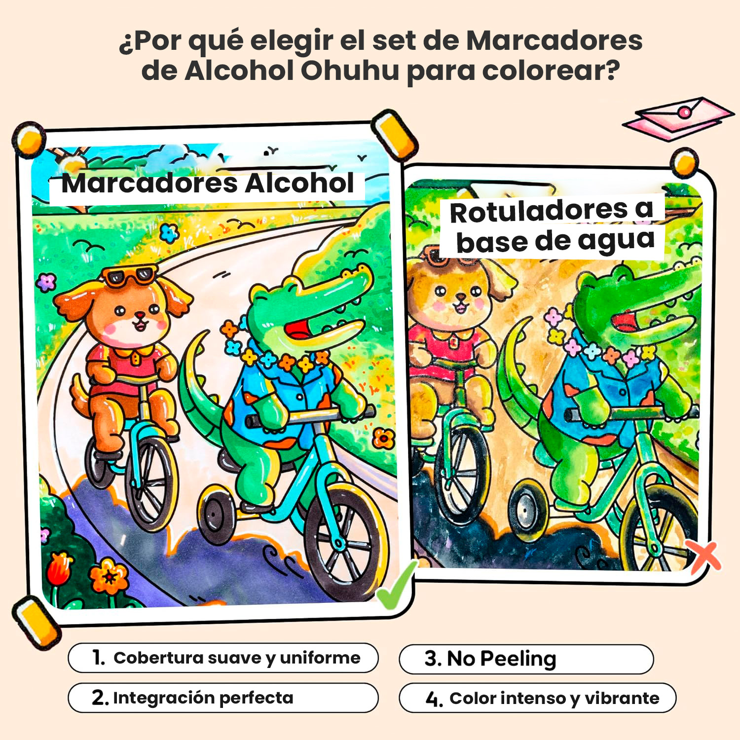  COLORING SET: 48 MARCADORES ALCOHOL HONOLULU B + COLORING BOOK OHUHU 7