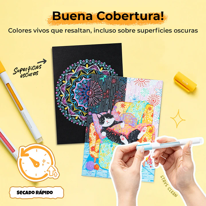 WAI MOMI 36 lápices Gel Acrílicos Ohuhu 5