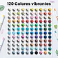 KAHUKU Estuche 120 Marcadores Acrílicos punta pincel Ohuhu - Miniatura 4