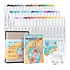 Ohuhu x Jade Summer Coloring Set 48 Marcadores base alcohol +  Coloring Book 