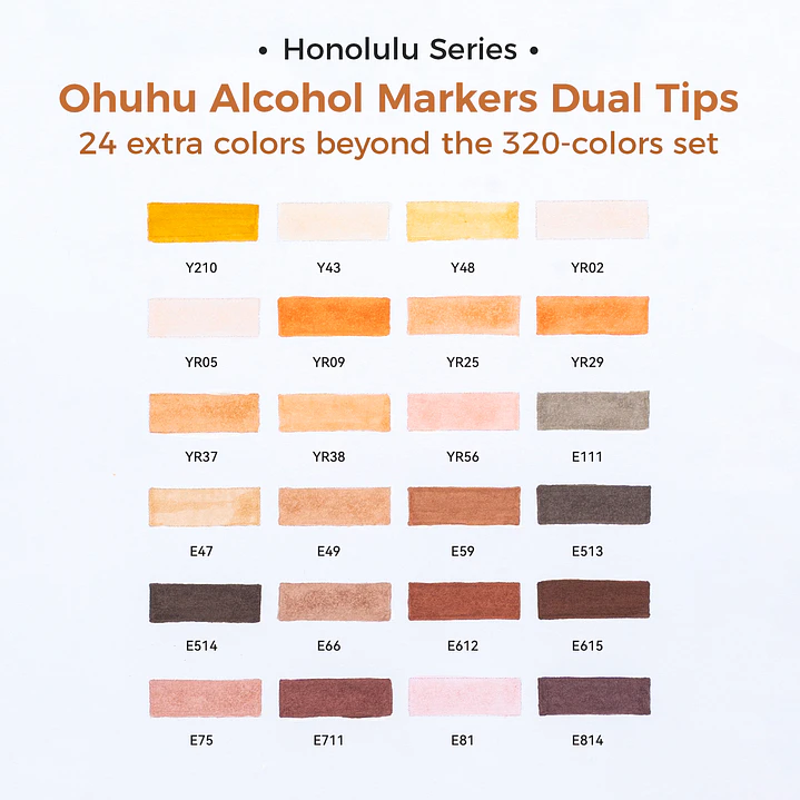 HONOLULU MALETA SELECCIÓN 24 MARCADORES DE ALCOHOL OHUHU 4