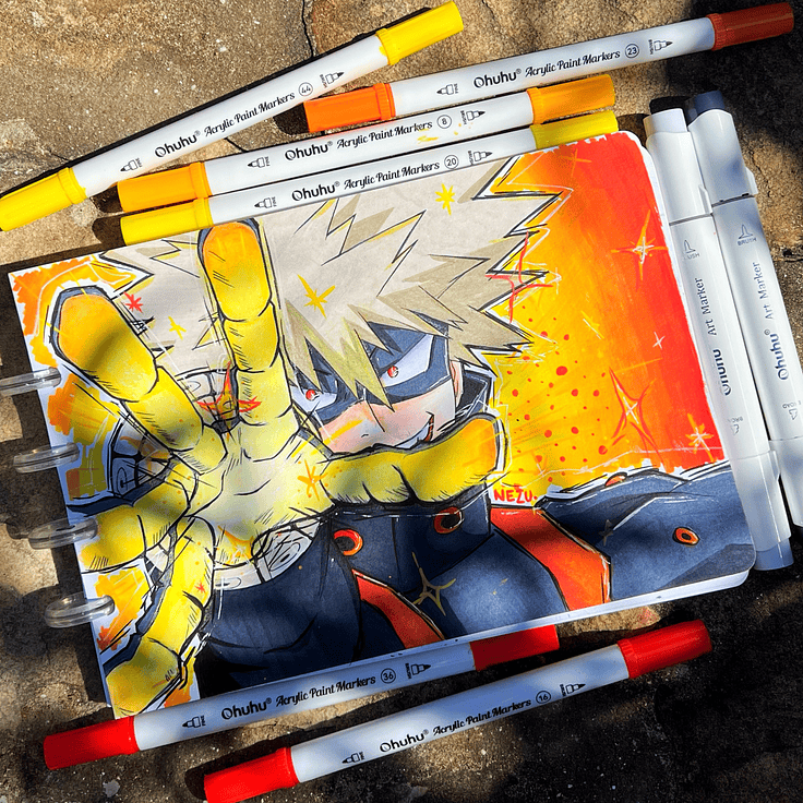 Técnica con acrílicos