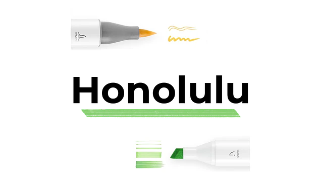 Honolulu (Pincel y Biselada)