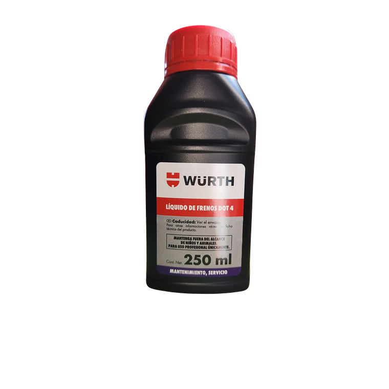 Liquido de Frenos DOT4 Wurth 250 ML 1