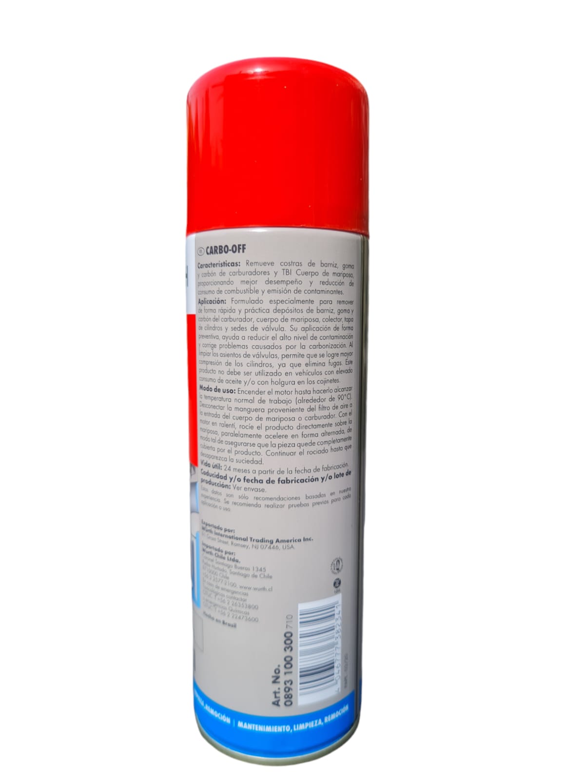 Limpia Carburador Y Cuerpo Aceleración Carbo Off Wurth 300ml 2