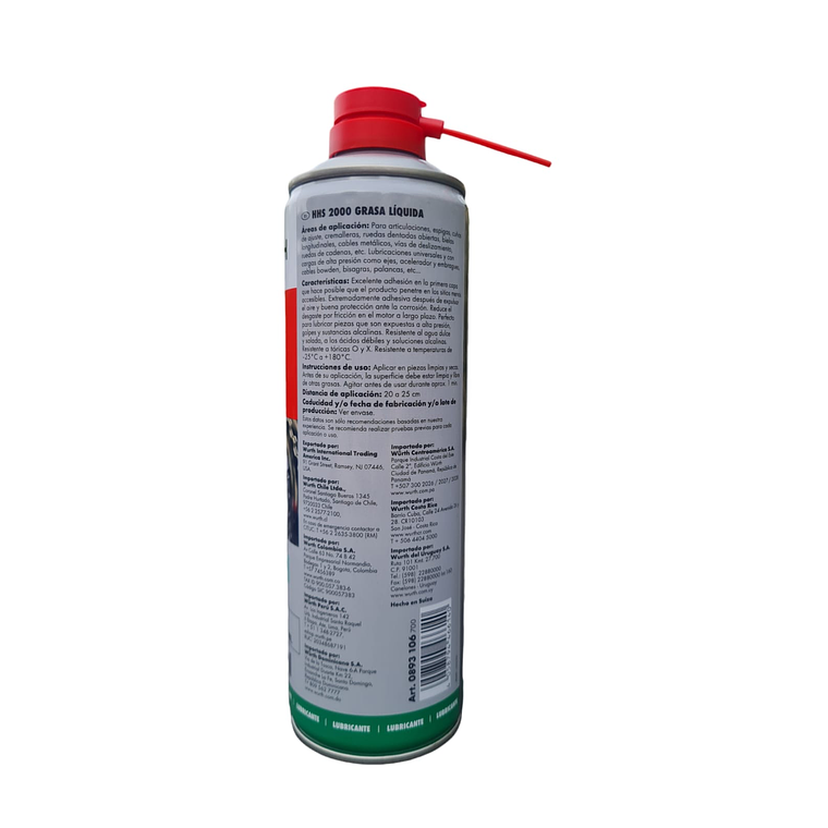 HHS 2000 Grasa Liquida Wurth Lubricante 500 Ml 2
