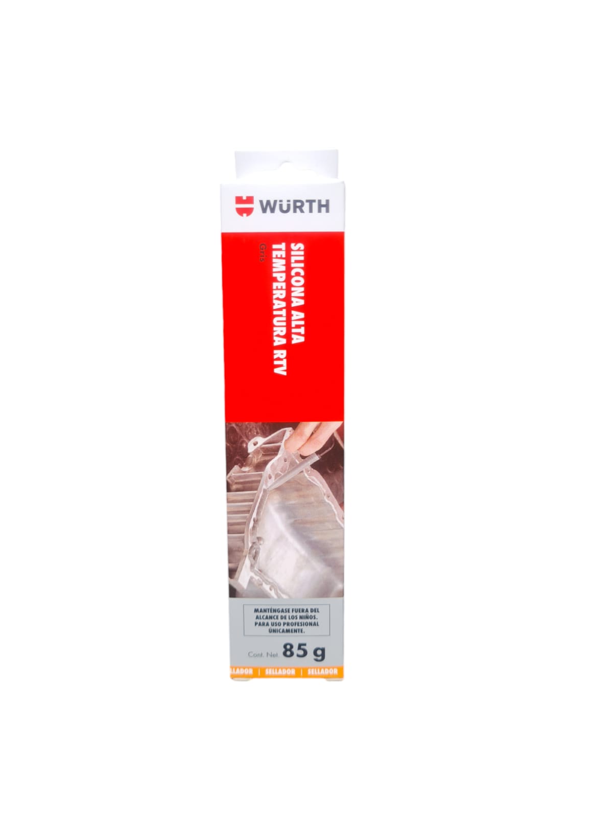 Silicona Alta Temperatura Rtv Wurth Gris 85 G 2