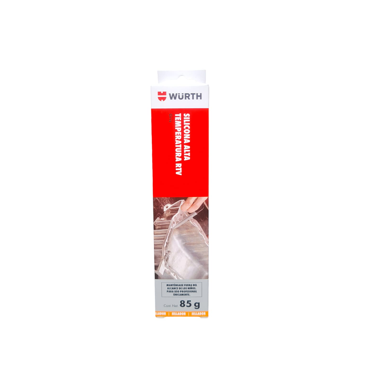 Silicona Alta Temperatura Rtv Wurth Gris 85 G 2