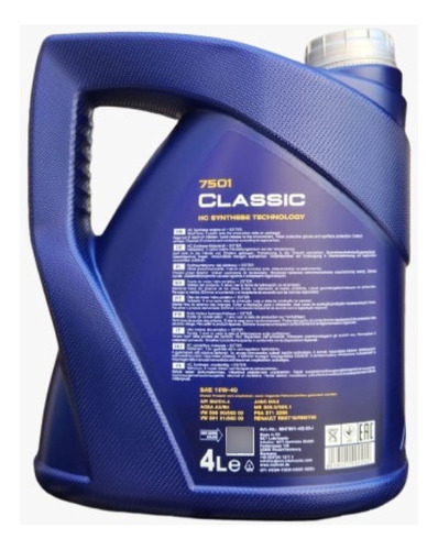 Aceite Para Motor Classic Mannol 10w-40 4 Litros 2