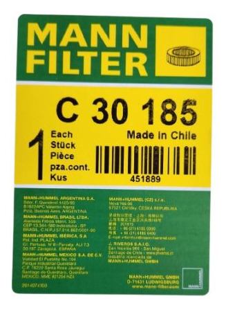 Filtro De Aire C30185 Mann Maxus T60 2.8 D 4