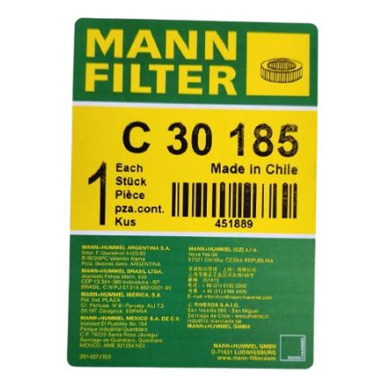 Filtro De Aire C30185 Mann Maxus T60 2.8 D 4
